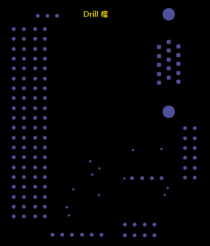 产生Drill File及 Map File 的Gerber 档案,此会产生描述此PCB所用到的钻孔的孔径尺寸及钻孔的座标资讯。